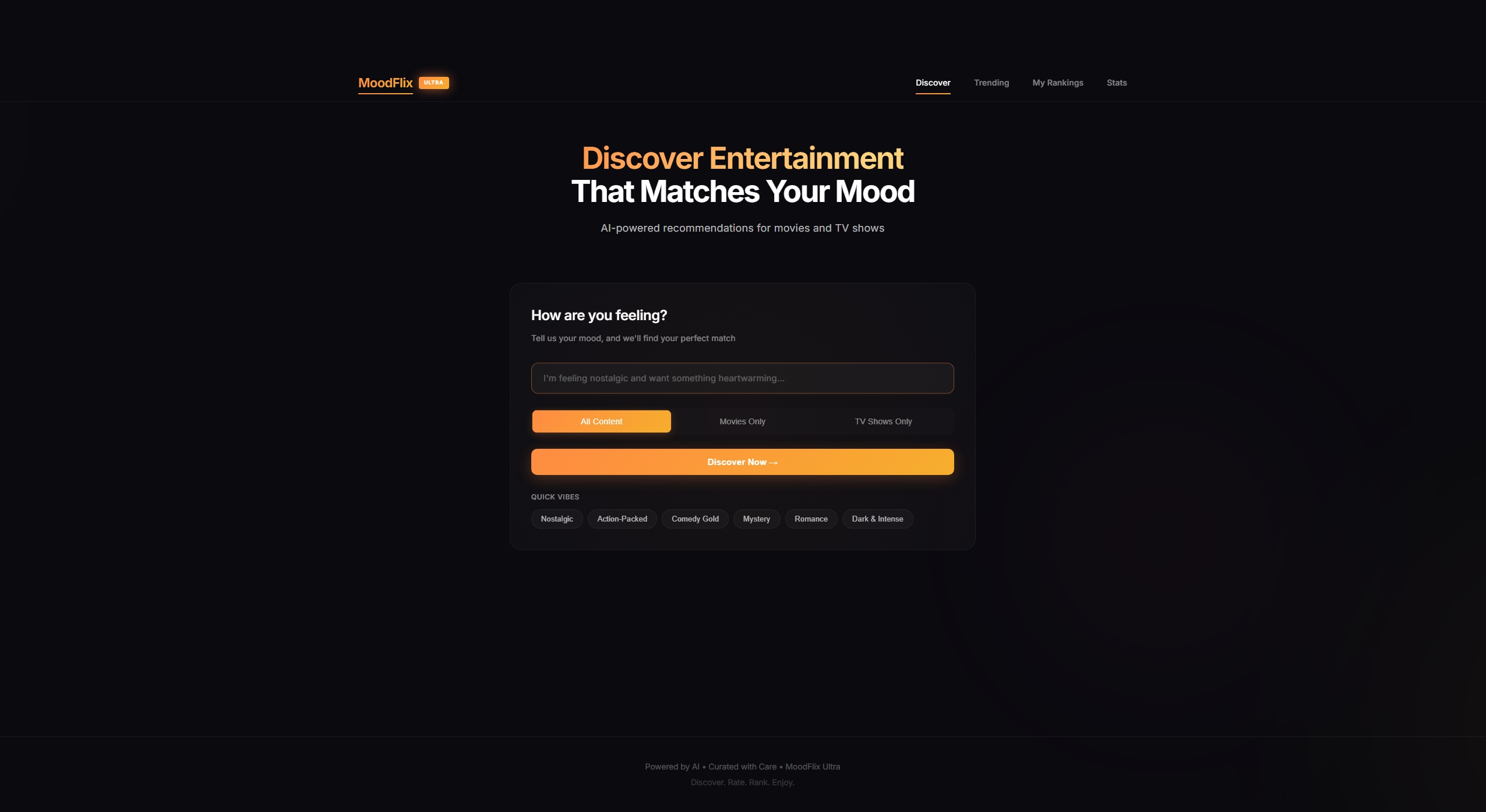 MoodFlix App Preview